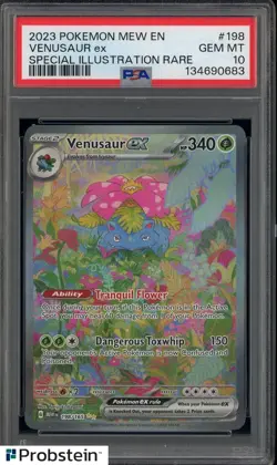 2023 Pokemon Mew En Special Illustration Rare #198 Venusaur Ex PSA 10 GEM MINT - Image 1