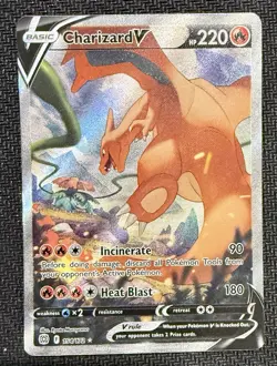 Pokemon TCG Charizard V 154 UR/FA Alt Art SWSH: Brilliant Stars 2022 NM- - Image 1
