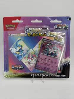 Pokemon TCG Scarlet Violet Prismatic Evolutions Tech Sticker Collection Sylveon - Image 1