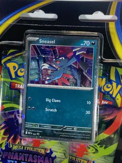 Pokemon Phantasmal Flames - Sneasel 3-Pack Booster Blister Factory Sealed New - Image 2