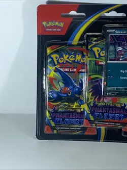 Pokemon Phantasmal Flames - Sneasel 3-Pack Booster Blister Factory Sealed New - Image 5