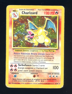 Auction #1 1999 Pokemon TCG Game Base Set #4 Charizard Holo Rare - Image 1