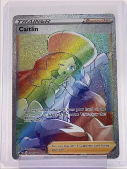 CAITLIN 2021 POKEMON SWSH CHILLING REIGN SECRET RARE 213/198 Q4339 - Image 1