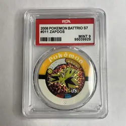 PSA 9 2008 Pokemon Battrio #011 Zapdos Mint Total POP 1 Japanese Rare - Image 1