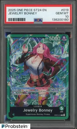 2025 One Piece ST24 #019 Jewelry Bonney PSA 10 GEM MINT - Image 1