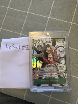 🔥Dracule Mihawk Alt Art Manga🔥 Azure Sea's Seven One Piece OP14-119 ✅$250 Off - Image 3