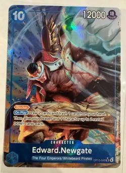 One Piece Edward.Newgate (Alternate Art) OP13-042 Carrying On His Will Foil NM - Image 1