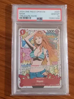 One Piece Nami (TR) ST01-007 Wings of the Captain Treasure Rare PSA 10 💎💎💎 - Image 2