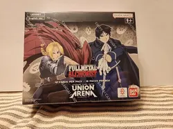 Bandai TCG Union Arena: Fullmetal Alchemist Factory Sealed 16 Pack Booster Box - Image 1