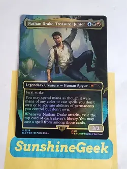 Nathan Drake, Treasure Hunter (Rainbow Foil) Secret Lair Uncharted Foil - Image 1