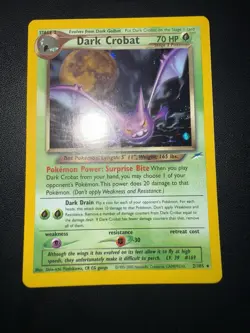 Pokemon Trading Card - Neo Destiny - Dark Crobat 2/105 Rare Holo Exc - Image 2