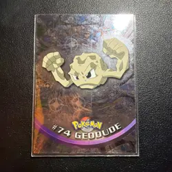 #74 Geodude 1999 Topps Chrome Pokemon Card Series 1 Blue Logo - NM - US Seller - Image 1