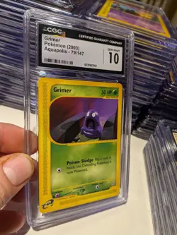 (POP 35) CGC 10 GEM MINT Grimer Pokemon 2003 Aquapolis 79/147 Card - Image 2
