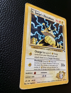 Pokemon TCG Lt. Surge's Electabuzz 6/132 Rare Holo Gym Challenge Card 2000 - Image 3