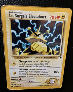 Pokemon TCG Lt. Surge's Electabuzz 6/132 Rare Holo Gym Challenge Card 2000 - Image 4