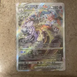 Mewtwo VSTAR GG44/GG70 Ultra Rare Crown Zenith Pokemon Card - Image 1