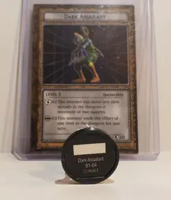 Yugioh Dungeon Dice Monsters DDM Dark Assailant B1-04 Figure & Card Lot English - Image 3