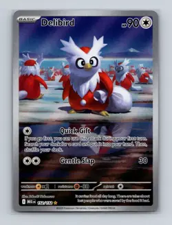 Delibird 152 2025 Pokemon Mega Evolution Full Art Illustration Rare Card NM+ (c) - Image 1