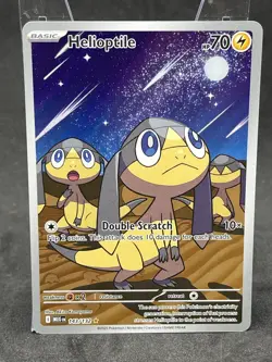 Helioptile Full Art 143/132 Mega Evolution Pokemon Card Illustration Rare - Image 1