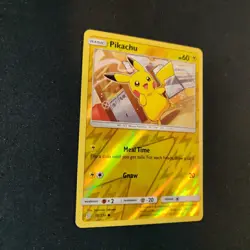 Pikachu 55/236 Reverse Holo Foil Unified Minds 2019 Pokemon Card MP Meal Time - Image 5