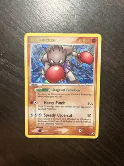 Hitmonchan Unseen Forces Reverse Holo Rare Pokemon TCG Card 24/115 MP - Image 1