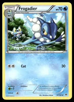 Pokemon Cards Frogadier 47/162 BREAKthrough XY Uncommon NM - Image 1