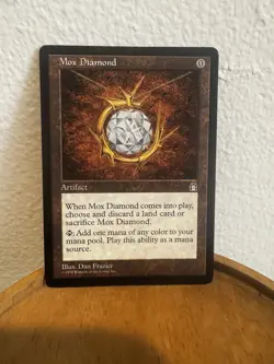 MTG English Mox Diamond Stronghold- MP+ LP Rare - Image 1