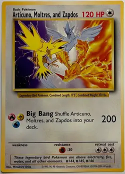 POKEMON Articuno Moltres Zapdos Jumbo PROMO Card 1999 Wizards Legendary - Image 3