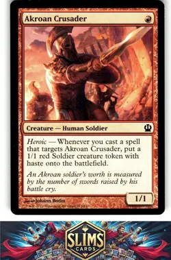 Magic the Gathering MTG Theros Akroan Crusader #111 Buy 2 Get 1 - Image 1