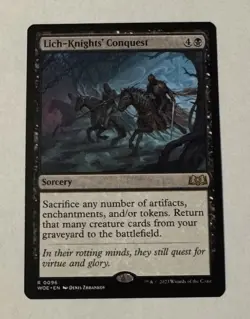 MTG Lich Knights’ Conquest - Wilds of Eldraine NM - Image 1