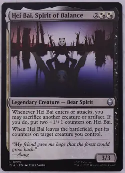 Hei Bai, Spirit of Balance TLA 0225 MTG Commander Sacrifice Counters - Image 1