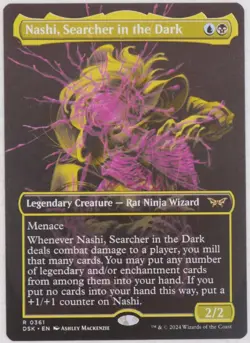 MTG DSK: Nashi, Searcher in the Dark Duskmourn Extended Art Rare 361 - Image 1