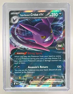 Team Rocket's Crobat ex 2025 Pokemon SV Destined Rivals - DRI EN #122 - Image 1