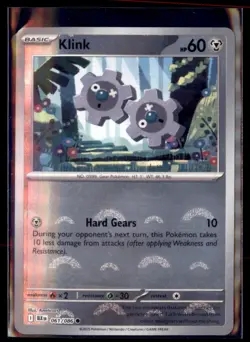 Pokemon Klink Black Bolt BLK 061/086 Poke Ball Holo - Image 1