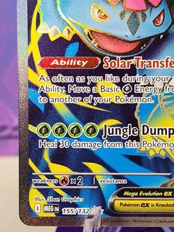 Pokemon TCG Mega Venusaur EX 155/132 Ultra Rare Mega Evolution - Image 5