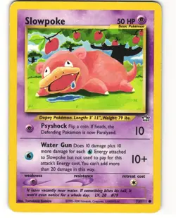 Slowpoke Common Pokemon TCG Neo Genesis 73/111 LP - Image 1