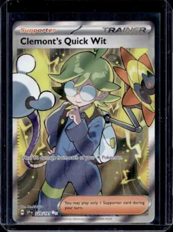 2024 Pokemon Surging Sparks Clemont's Quick Wit #229/191 - Image 1