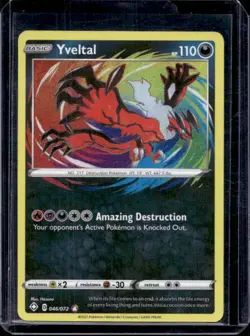 2021 Pokemon SWSH Shining Fates Yveltal #046/072 - Image 1