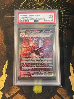 Pokemon Charizard ex 234/091 Paldean Fates SIR PSA 9 - Image 1
