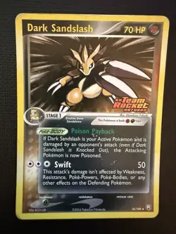 Dark Sandslash EX Team Rocket Returns #18/109 Reverse Holo 2004 Stamped Pokemon - Image 1