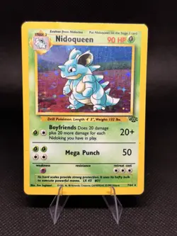 Pokemon TCG Nidoqueen Jungle 7/64 Holo Unlimited Holo Rare - Image 1