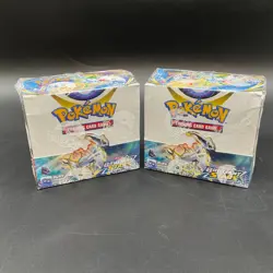 Lot of (2) Pokemon TCG Sword & Shield Brilliant Stars Booster Display Box Sealed - Image 1