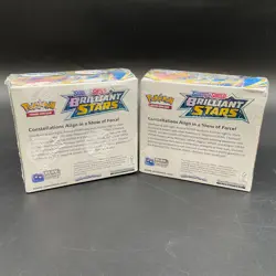 Lot of (2) Pokemon TCG Sword & Shield Brilliant Stars Booster Display Box Sealed - Image 2