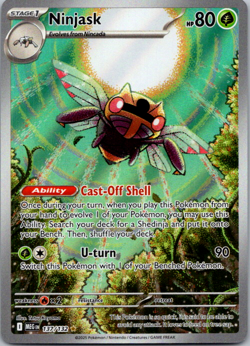 Ninjask 137/132 - Pokemon ME01: Mega Evolution - NM - Image 1