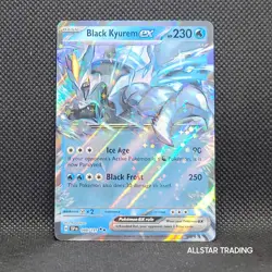 Black Kyurem EX 48/191 Pokemon Surging Sparks - Pokemon Scarlet Violet Holo Rare - Image 2