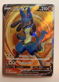 Lucario V - SWSH213 - SWSH Black Star Promo NM, English Pokemon Promos - Image 1
