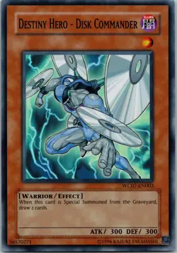 Yugioh Destiny HERO - Disk Commander WC07-EN003 Super Rare NM - Image 1