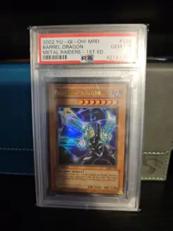 Yugioh 2002 Barrel Dragon MRD 1st Edition Ultra Rare PSA: Gem Mint 10 - Image 2