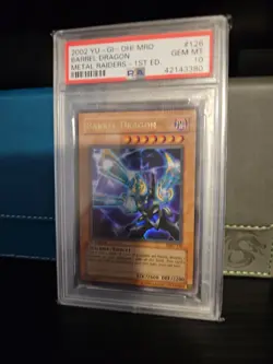 Yugioh 2002 Barrel Dragon MRD 1st Edition Ultra Rare PSA: Gem Mint 10 - Image 3