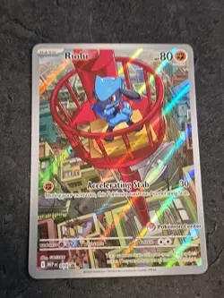 Pokemon TCG Riolu MEP 010 Pokemon Center STAMPED Black Star Promo - Image 1